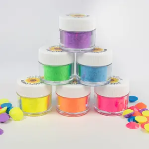 Glow in The Dark Cake Decorating Pigments - Electric Glow in the Dark 6pc Set – Matte Powders for Royal Icing, Fondant, Chocolate & Desserts