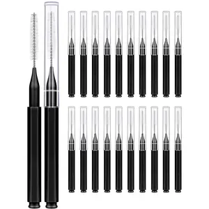 20pcs Interdental Brushes, Orthodontic Brush Cleaner, Floss Sticks, Picks, Dental Care Tools Set, Spiral Brush Head, Efficient Oral Hygiene