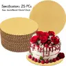25-Pack 12-Inch Cake Boards, Round Paper Cake Pans, Lace Cake Bases, Disposable Cake Boards for Weddings, Parties, Birthdays, Anniversaries, Cake Decorating Supplies
