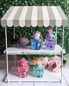 Flower Pot Liquid Keychain, Cute Rabbit Key Chain Ring Accessory, Kawaii Bear Bag Charm, Bunny Shaker, Pig Fidget Anxiety Toy, Cat Floral cute keychain