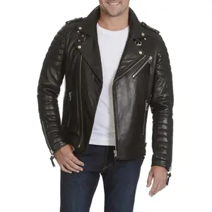 Mason & Cooper Men's Moto Genuine Leather Jacket