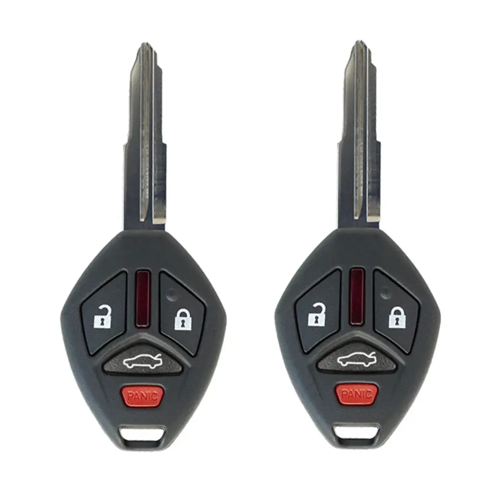 Replacement for 2007 - 2012 Mitsubishi Key Fob 4B W/ Trunk FCC# OUCG8D-620M-A - MN141545 (2 Pack)