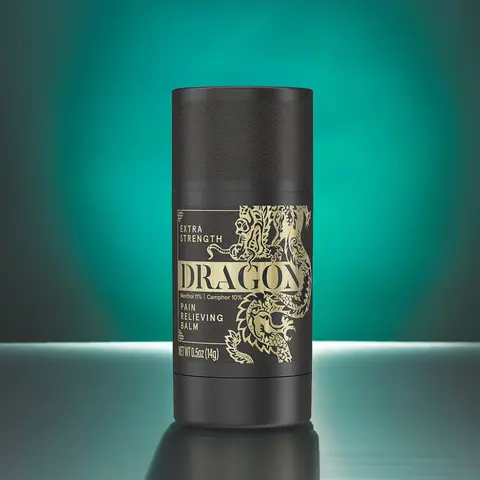 Dragon Balm Extra Strength Travel Size Roll-Up 0.5oz Deep Muscle Recovery Balm for Workout & Daily Discomfort. Soothing, Fast-Acting, Convenient Blend