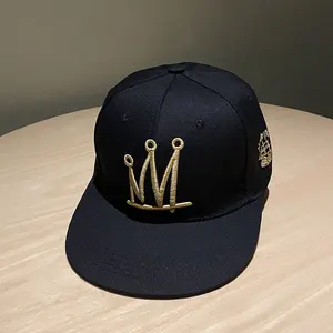 Crown model 👑   Cross-border hip-hop cap, trendy flat-brim baseball cap for women, spring and summer flat-brim hat, street dance hat