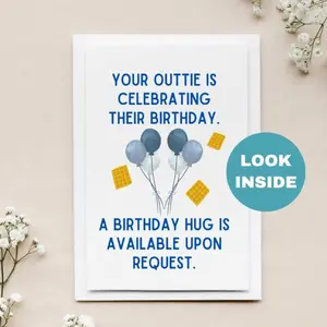 Waffle Party Birthday Card / Funny Birthday Card