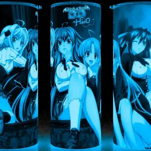 Glow in the Dark High School DXD Rias - Akeno - Koneko - Irina Anime Girls Cup Mug Tumbler Cup 20oz Stainless Steel Insulated Drinkware, Perfect for Anime Fans, Great for Hot or Cold Drinks!
