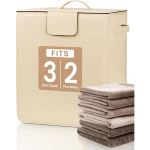 Towel Warmer Bucket - Hot Towel Warmer for Bathroom & Home Spa, Fits 3 Oversized 40"x70" Towels Bathrobes Blankets, Auto Shut Off & Adjustable Timer Upright Geometric Weave Style
