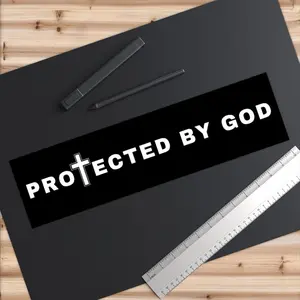 Protected By God Bumper Sticker