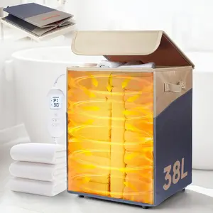 38L Foldable Towel Warmer Bucket - Large Capacity for Bathroom, ,  Towels & Blankets | 4 Heating Modes, Auto Shut-Off (30/60/90 Min) | Ideal for Robes, Pajamas & Housewarming Gifts