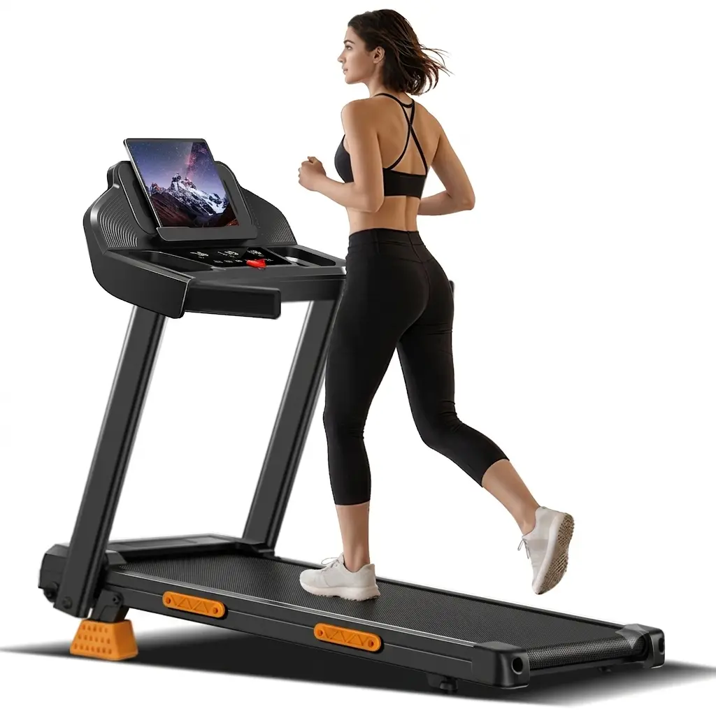 Umay Treadmill with Handrails and Incline, 16% Slope Adjustment, Home Fitness Walking Machine, 300 lbs Weight Capacity，Summer wins summerwins
