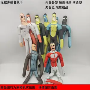 Fan Collection Invincible 3 Mark Anime Q Version Superhero Plush, Stuffed Toy Doll Cartoon Character Gift