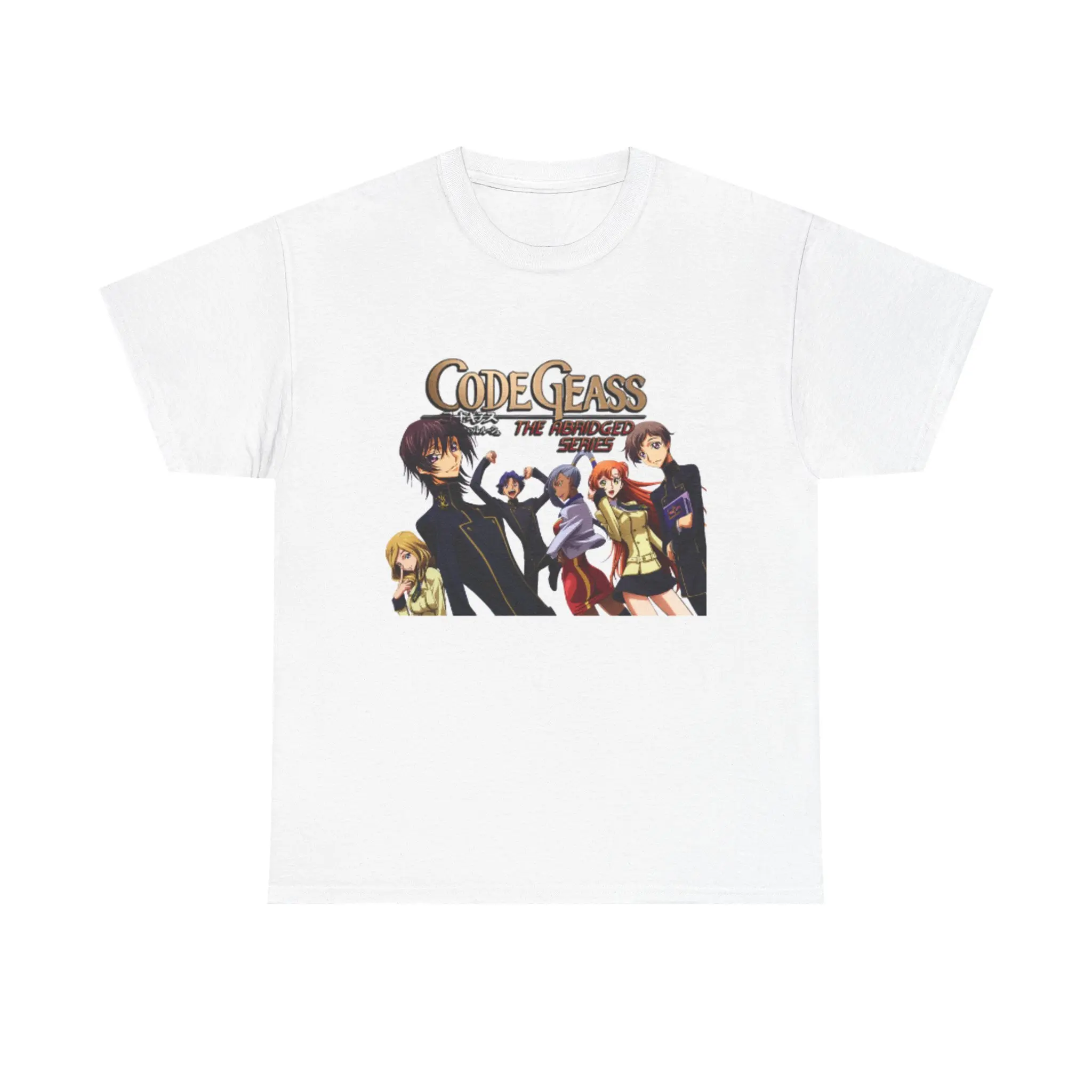 Code Geass Unisex Heavy Cotton Tee - Anime T-Shirt, Graphic Tee, Fan Merch, Casual Wear, Gift for Otaku Fabric Menswear