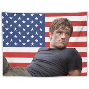 Josh Actor Hutcherson Tapestry Wall Hanging Flag Art Aesthetic Poster Dorm Tapestries For Bedroom Party Home Living Room Decor Fan Gift