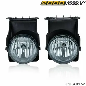 Smoke Front Fog Lights Fit For 03-06 GMC Sierra 1500 2500 3500 Pickup New