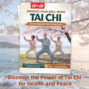 Elderly-Focused Tai Chi Home Practice Guide - 10-Min Daily Sessions, No Prior Knowledge, Dual Modes, 28-Day Program for Balance Improvement & Fall Prevention (School & Educational Supplies for Healthy Living)