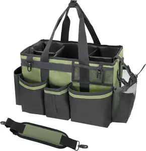 Wearable Cleaning Caddy  with Handle & Shoulder Straps for Housekeepers, Under Sink & Car Cleaning Tool  Bag with 4 Foldable Dividers kitchen cabinet organizer bathroom shelf kit Wall-Mounted Multilayer Baseball Cap travel home acrylic makeup organizer,su