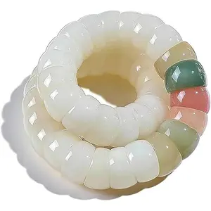 Virelyn B Fidget Bracelet Natural Bodhi Seeds Beaded Bracelets Zen Fidget Stretch Bracelets Alleviate Anxiety Stress Protection Healing Bodhi Jewelry Gifts for Women Men