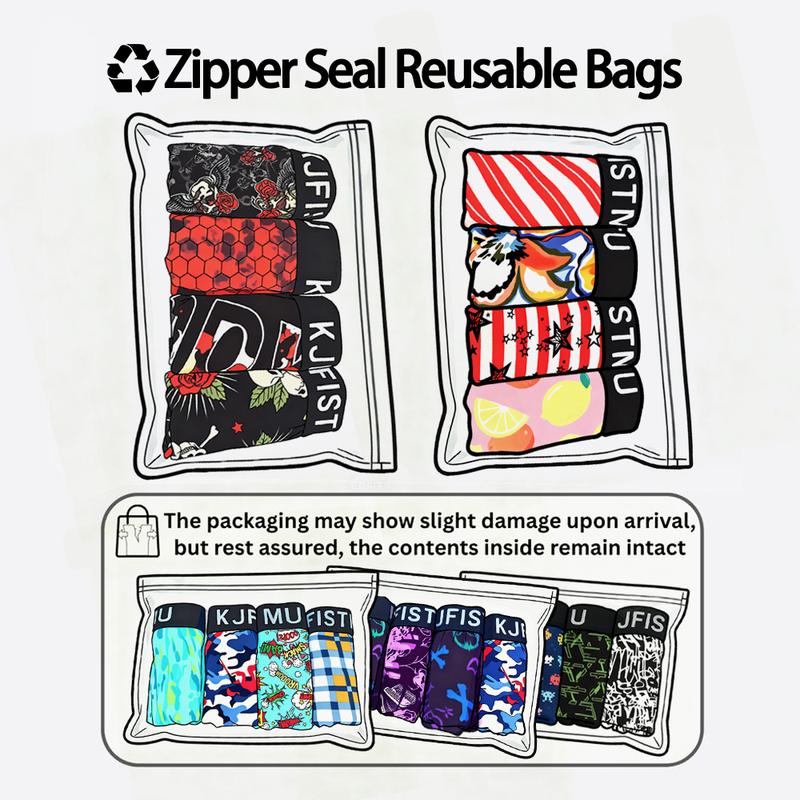 KJFISTMU 12-piece set of men's boxer briefs with random street graffiti prints, breathable cotton boxer briefs, sexy low-rise trunks, tagless underwear, multi-piece set, suitable as a gift, comfortable for fitness and sportswear