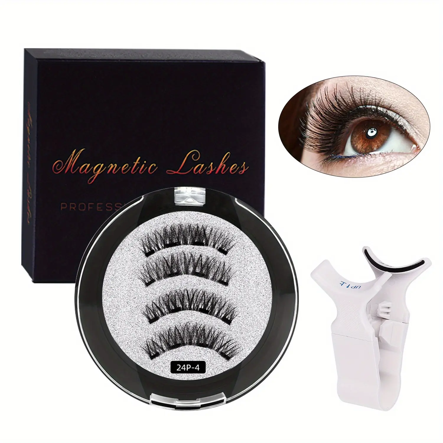 Nature-Inspired Magnetic Eyelashes Kit - 8-16mm D Curl, Natural Look, Lightweight Reusable, Glue-Free Waterproof, Easy Snap-On Eyelash Extensions for Beauty & Personal Care Makeup, Eyelashes Extensions, Lash Extensions