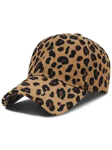 1pc Fashion Leopard Print Baseball Cap, Outdoor Casual Adjustable Snapback Hat, Unisex Sun Protection Shade Cap, Fits All Head Sizes, Suitable for Various Occasions, Trendy Hat, Animal Print Snapback