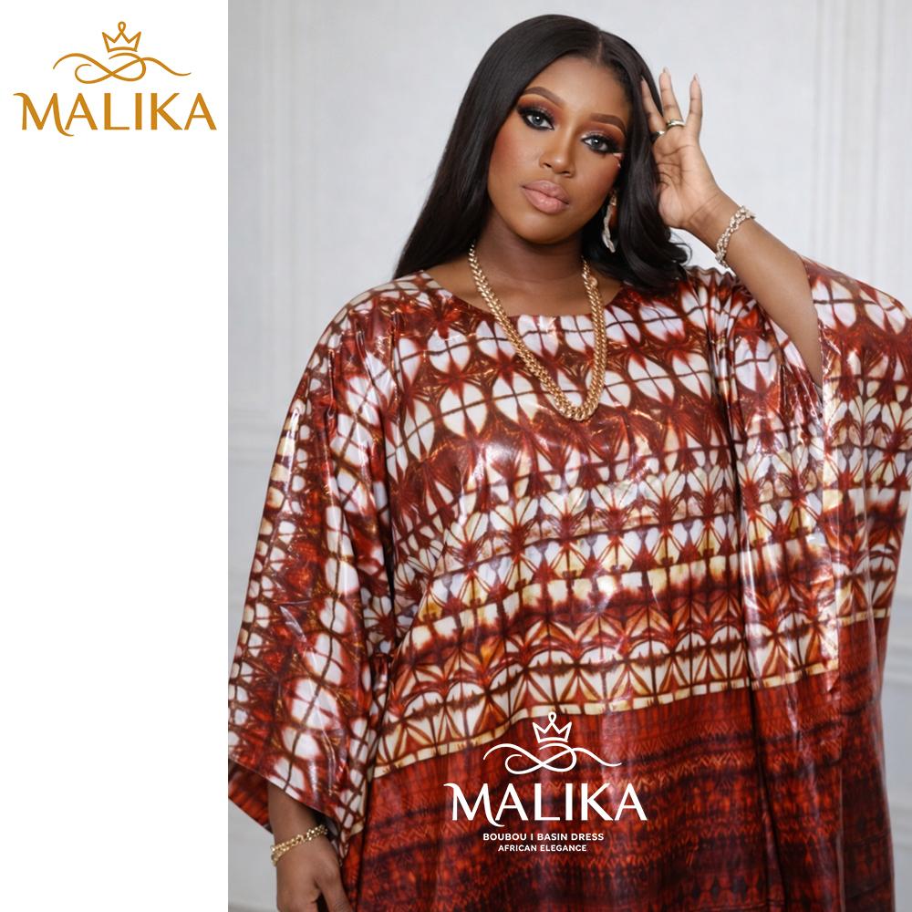 Perfumed Print Bazin Boubou Dress With Scarf First Quality Jacquard Basin Riche For Senegal African Noble Lady Evening Gown Long Sleeve