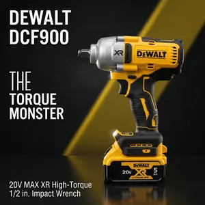 DEWALT DCF900 20V Cordless Impact Wrench, 900Nm Breakaway Torque, 4-Mode Control, 1/2” Friction Ring Anvil, Compact 224mm Length. Ideal for Pro Mechanics, Truck Techs & Contractors. Perfect for Rusted Lug Nuts, Truck Wheels & Heavy-Duty Jobsite Use tiktok