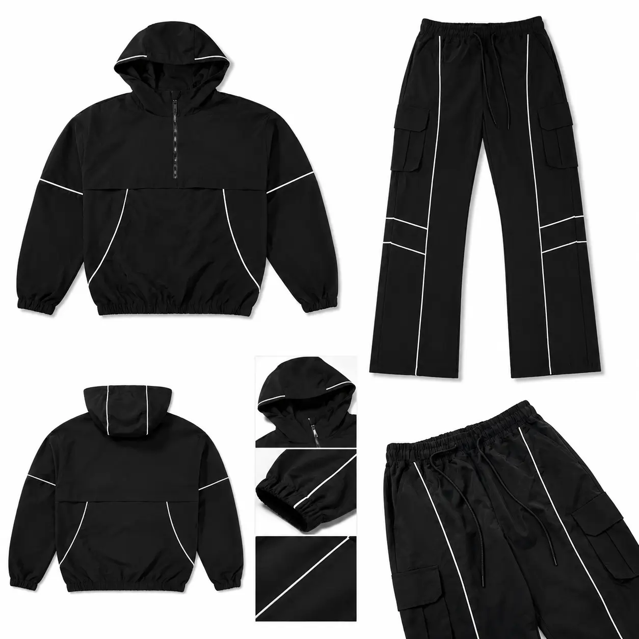 Rebel minds ripstop nylon colorblock set