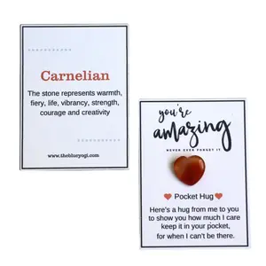 Natural Gemstone Pocket Hugs - Carnelian