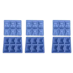3D Highland Cow Ice Cube Mold Food-Grade Flexible Silicone Tray Easy Demolding Reusable for Whiskey Cocktails & Creative Kitchen Projects BPA-Free 14.5cm L x 12.5cm W x 2.3cm H