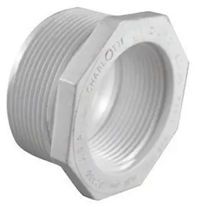Charlotte Pipe & Foundry PVC021124000 2 x 1.5 in. Schedule 40 PVC Reducer Bushing