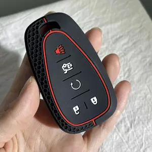 Silicone Car Remote Key Case FOB Shell for Chevrolet Chevy Camaro Cruze Malibu Equinox Onix Spark Sonic Volt Protect 5Button
