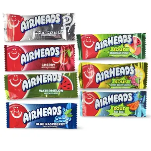 Airheads Mini Chewy Candy Bars - 1 lb Snack Candies | Choose Sour Variety, Regular Variety or Single Flavor (Cherry, Watermelon, Mystery Options Included)