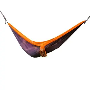 Algoma  Double Nylon Hammock, Orange & Gray