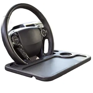 Steering Wheel Tray Desk Car Food Table & Laptop Stand for Cars Snack Holder for Road Trips & Commuters Portable Vehicle Organizer Universal Fit Non-Slip Surface Easy to Clean