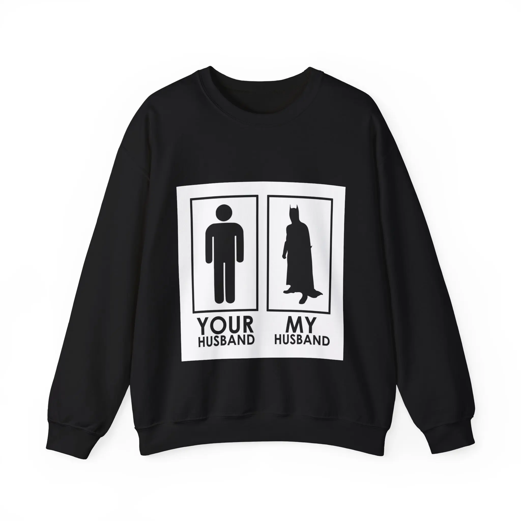 Batman Husband Comparison Sweatshirt - Batman funny Sweatshirt - Batman meme merch - Superman fan apparel - Gift for DC lover