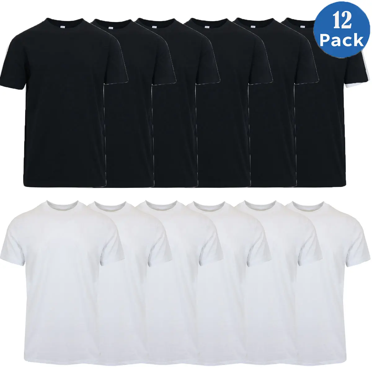 (12-Pack) Black-White