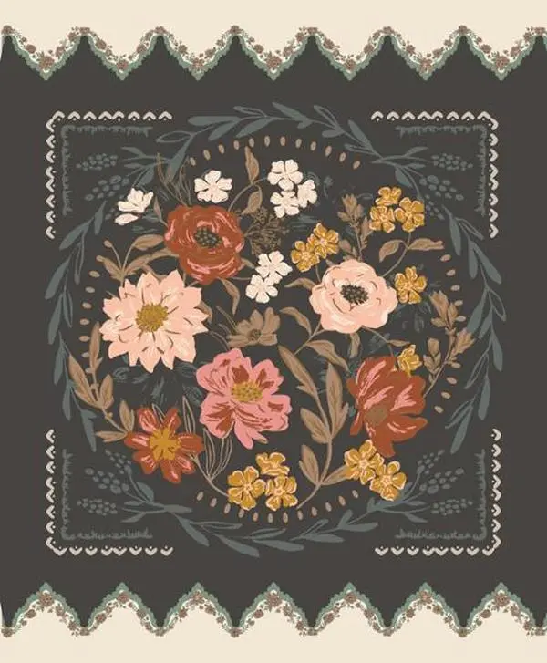 Fabric Moda Iron Foraged Found and Hand Me Down 36x44" Quilting Panel 45638-26