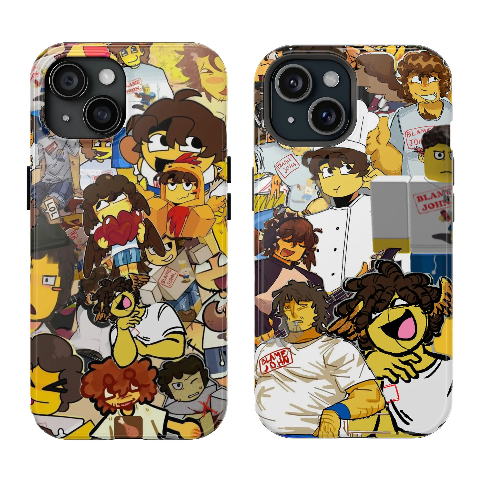 Shedletsky Blame John Phone Case, Roblox Forsaken Funny Cool Gamer Phone Cover Phone Case For iPhone 11 12 13 14 15 16/ Pro/ Pro Max Tough Case