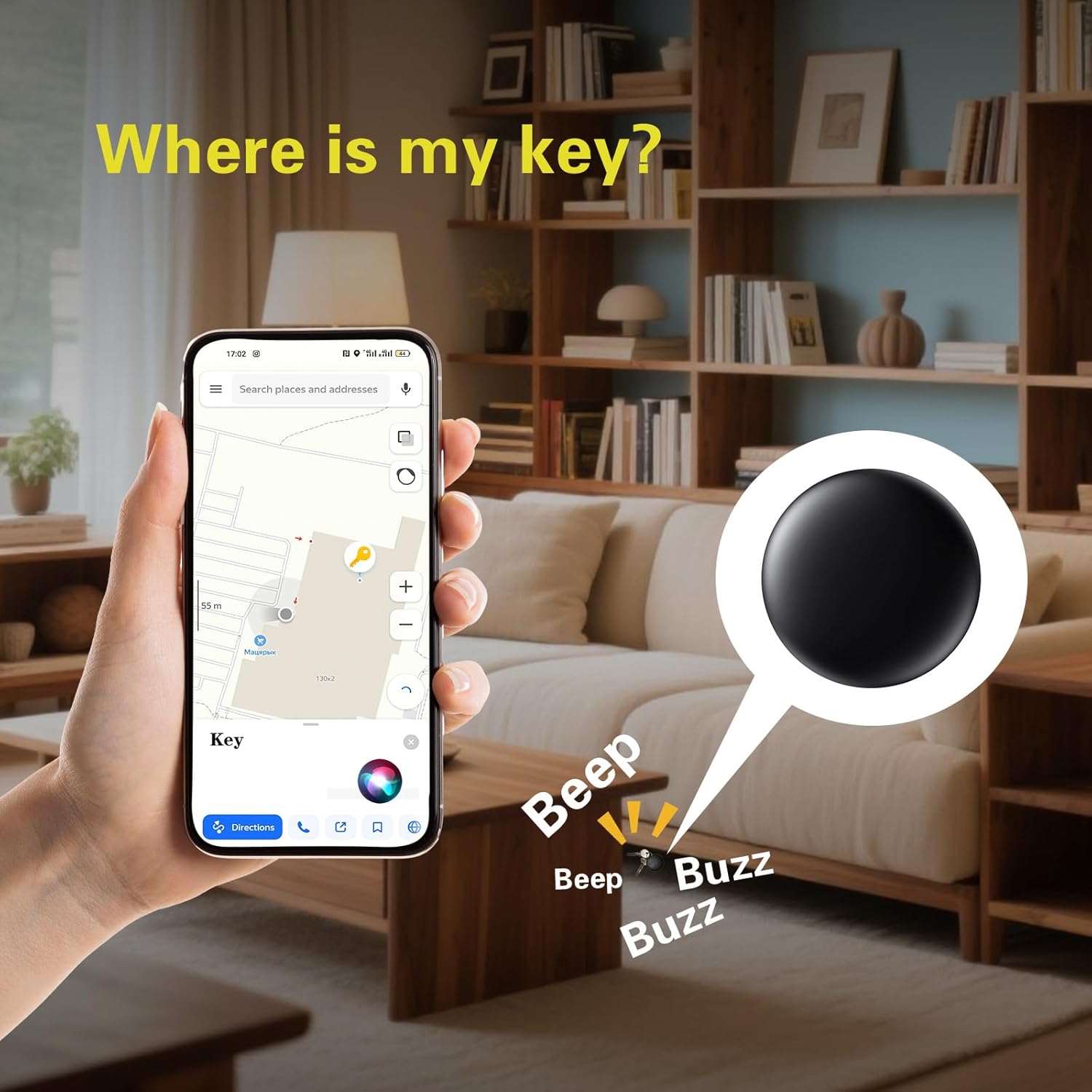 Mini GPS Tracker for VehiclesGPS Vehicle Tracker with Weatherproof Magnetic CaseWorks with Apple Find My Car Smartphone  No Monthly Fee-