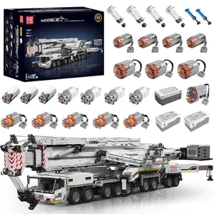 Mould King LTM11200 Heavy Crane Building Kit, 8506 Pieces Large Crane Truck Model Kit with 20 Motors, APP Control Advanced Engineering Vehicles for Adults, Youth, Boys, Girls