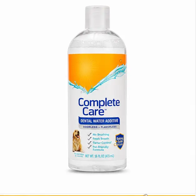 Dog Dental Water Additive – Odorless & Flavorless – Supports Clean Teeth, Gums & Enamel – Fluoride-Free – 16 fl oz