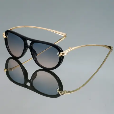 New Vintage Oval Fashion Glasses, Unique Temple Design, High-End Elegant Style Eyewear, Suitable for Women & Men, Perfect for Photography & Daily Wear, Stylish Glasses
