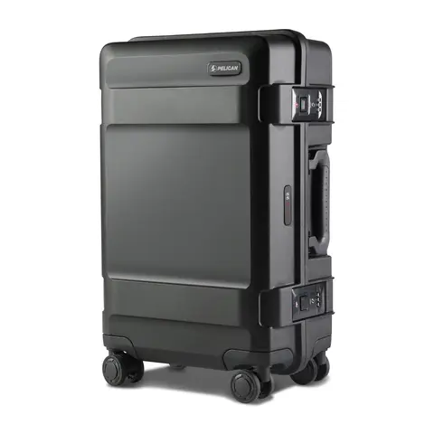 Pelican ATX 22 Rolling Hardshell Carry-On Travel Luggage Bag - 30L Synthetic, Shockproof, Anti-Theft, TSA Approved 4-Wheel 360 Rotation Wheeled Luggage, Airline-Compatible (22in x14in x9.1in) for International Travel, Travel Luggage Bags, Luggage With Whe