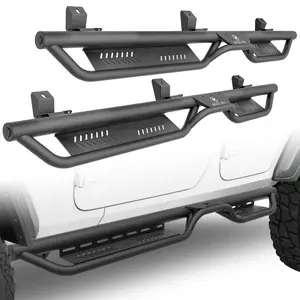 【Yzona】Heavy-Duty Steel Running Boards Compatible with 2018-2026 Jeep Wrangler JL JLU Unlimited 4 Doors
