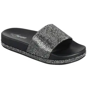 Black Rhinestone Slides Black Rhinestone Slides