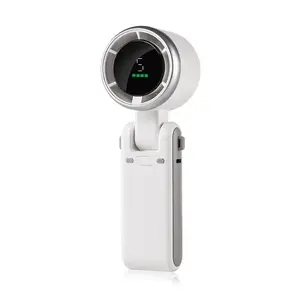 2026 Popular Portable Handheld Turbo Fan, 5 Gear Wind,Up to 6 Working Hours, 3 IN 1 Hand Fan Rechargeable with Air Turbo Tech Cooling Fan for Outdoor Activities, Travel, Working