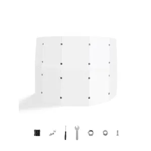 VEVOR Drum Shield, 5 Panels 2 ftx 5 ft Portable Acrylic Drum Cage with Zinc Alloy Hinges for Church Concert Halls Music Festivals, Drum Shields Drum Sound Barrier Suitable for Practice Performance