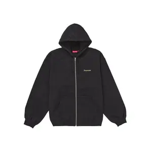 Supreme Men's Crest Zip Up Hooded Sweatshirt Black, from StockX