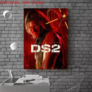1 piece/set frameless canvas painting print poster, Game Poster art，Death Stranding 2 DS2 Game Art， a perfect gift for Video games loves, ideal gift for bedroom, living room, dorm hallway, kitchen, mural, wall decoration, room decor