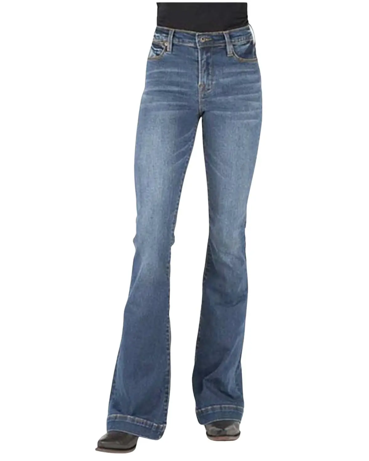 Stetson Women's High Rise Flare Jeans - 11-054-0921-2404 Bu